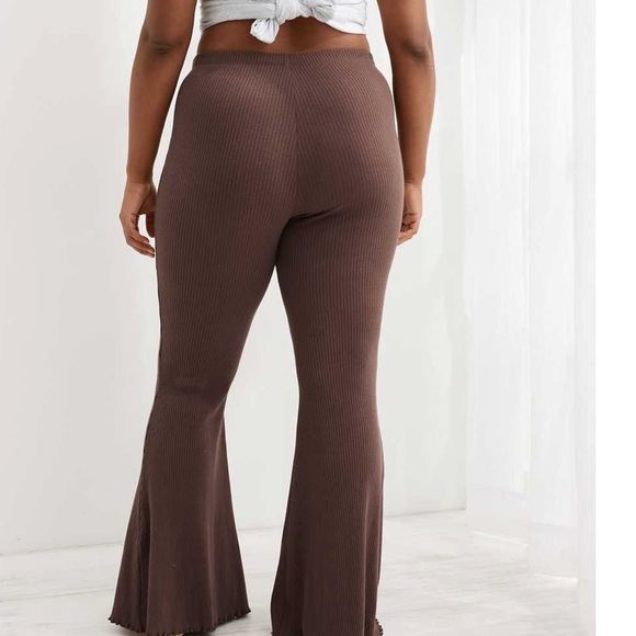 Aerie ribbed high waisted super flare legging - Picture 5 of 7